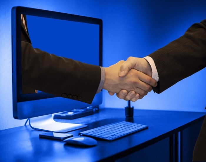 handshake hands monitor online 3962172